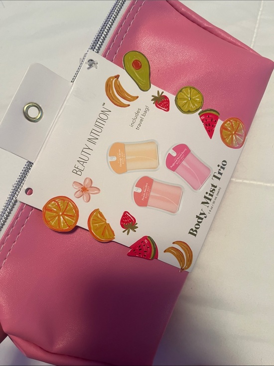 Beauty Intuition Other - Beauty Intuition Body Mist Trio & Cosmetic Pouch - NWT 4 Piece Set